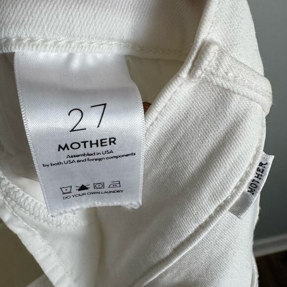 MOTHER Denim Stunner Zip Ankle Step Fray Jeans in Little Miss Innocent Rinse 27 - Picture 8 of 16